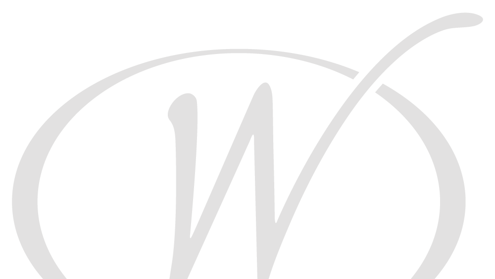 Black and white logo of Warfield's restaurant in Clifton Springs, NY, with a stylized letter 'W' inside an oval shape.