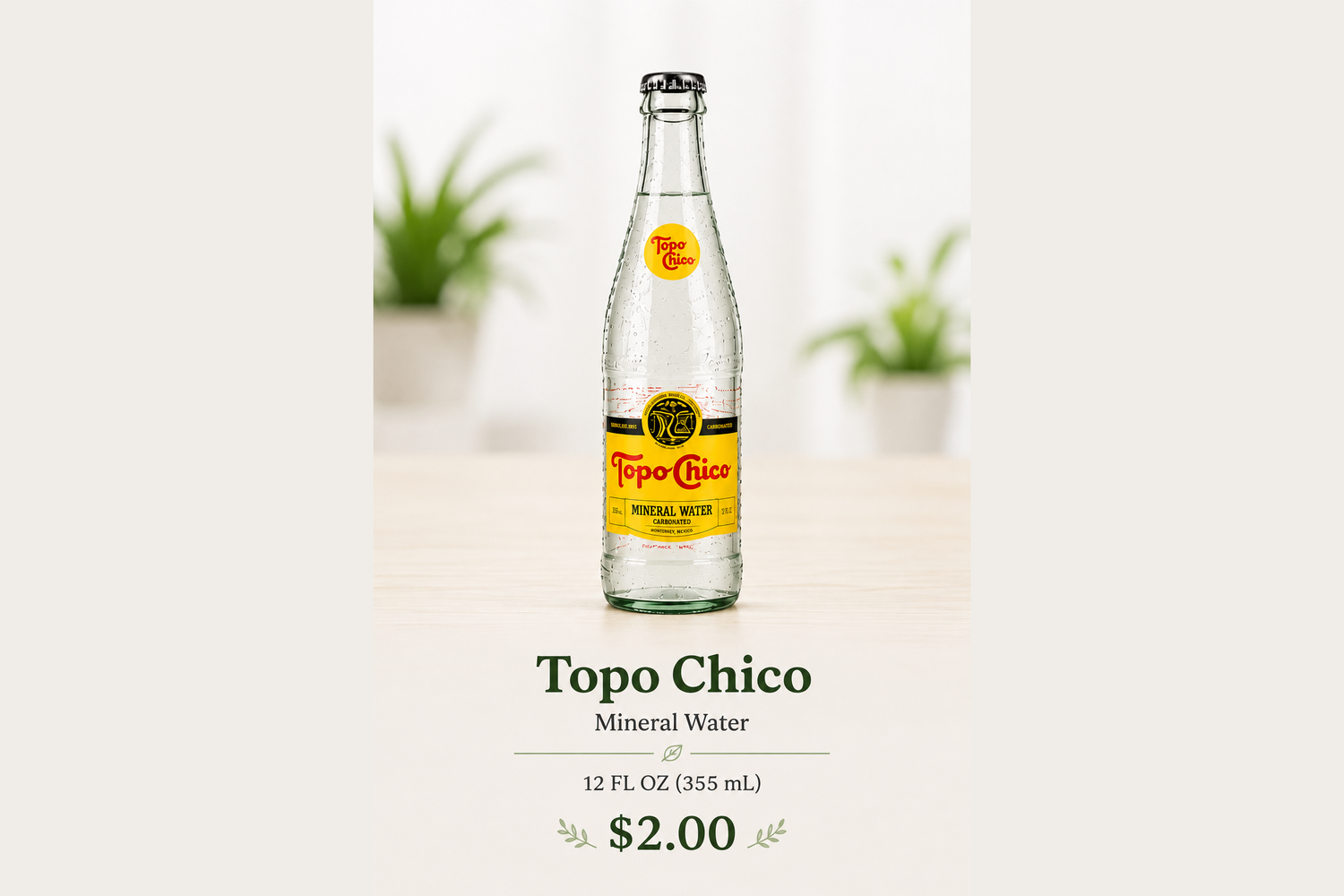 Topo Chico Mineral Water - 12 FL OZ