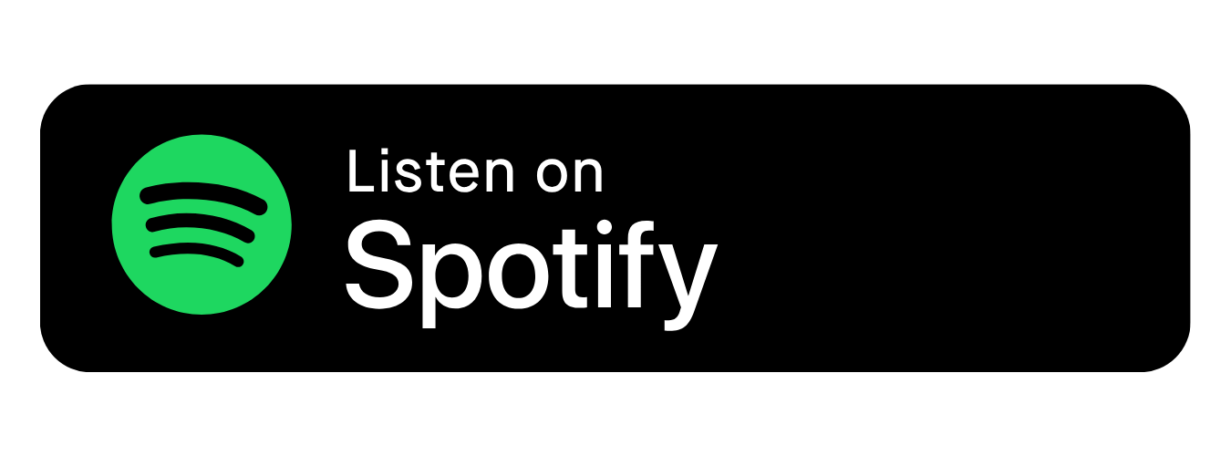 Spotify logo with text 'Listen on Spotify' on a black background.