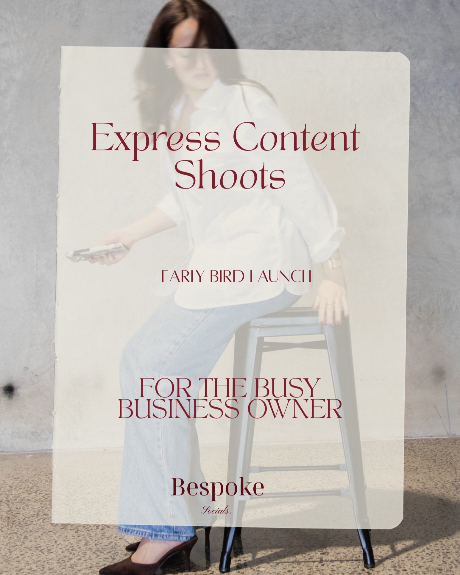 IT'S HERE 🪄

Our express shoots have LAUNCHED and we wanted you to be the first to have access to our EARLY BIRD pricing 👀

If this is something your business needs, get it touch! 

Pricing will increase 1st November.