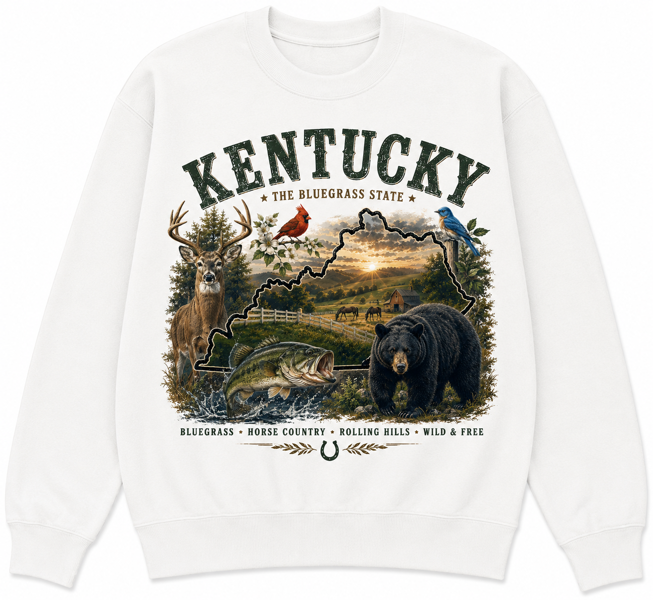 Kentucky State Crew Sweatshirt