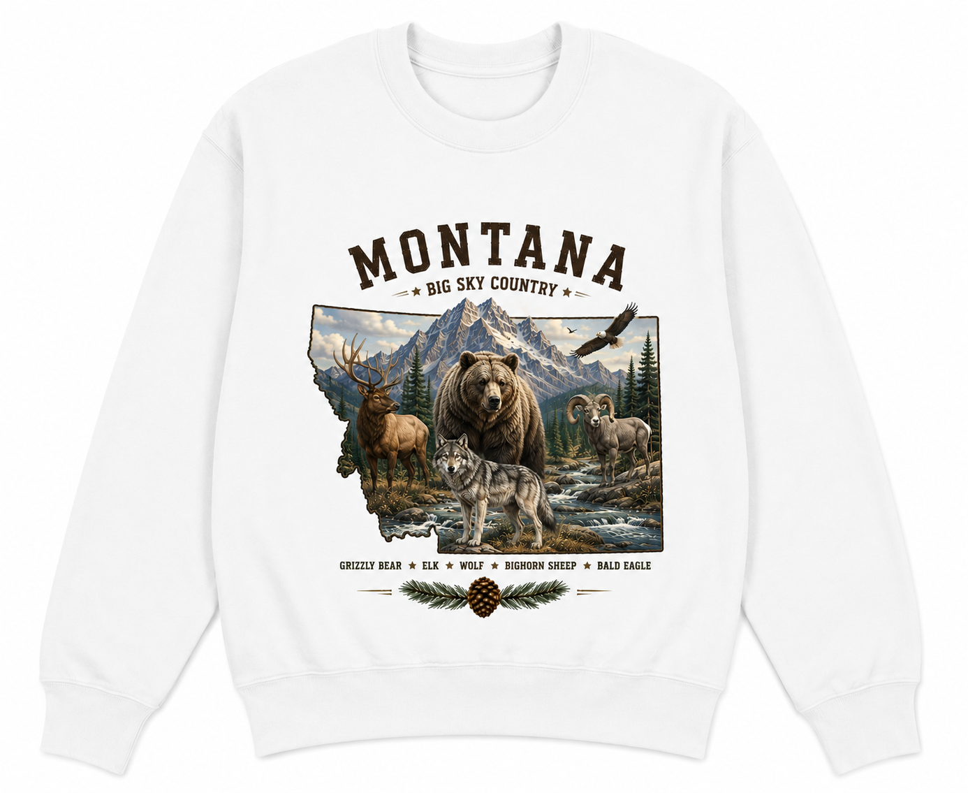 Montana State Crew Sweatshirt