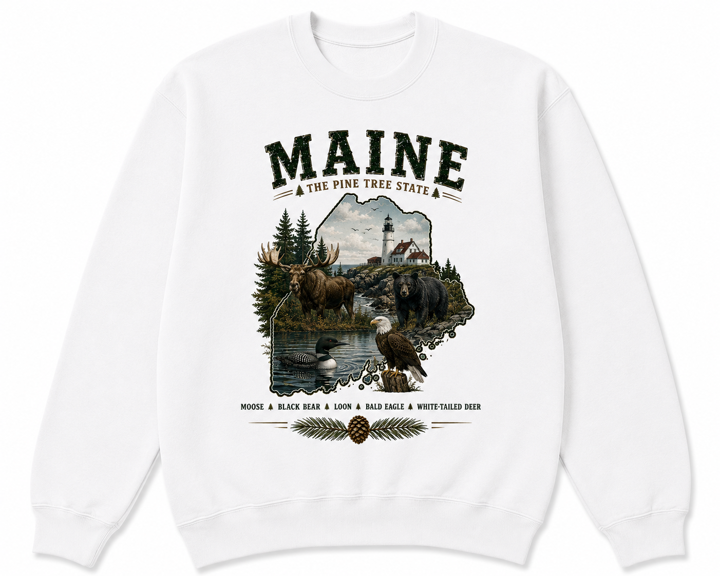 Maine State Crew Sweatshirt