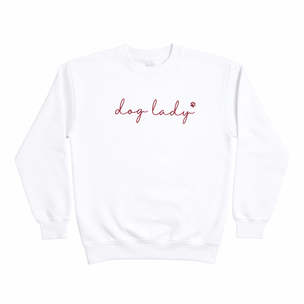 Dog lady sweatshirt on white background.png