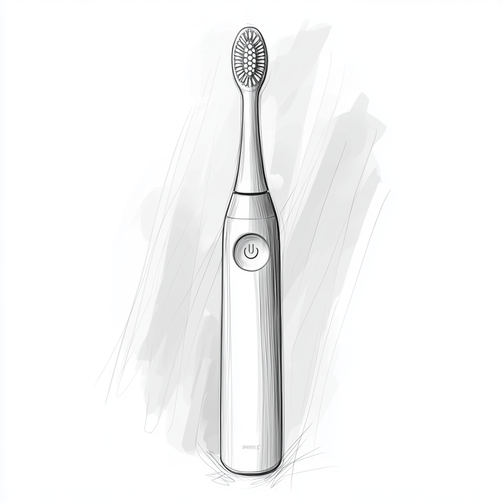 electric toothbrush concept sketch