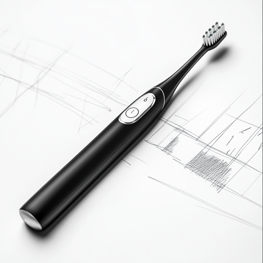electric toothbrush concept sketch