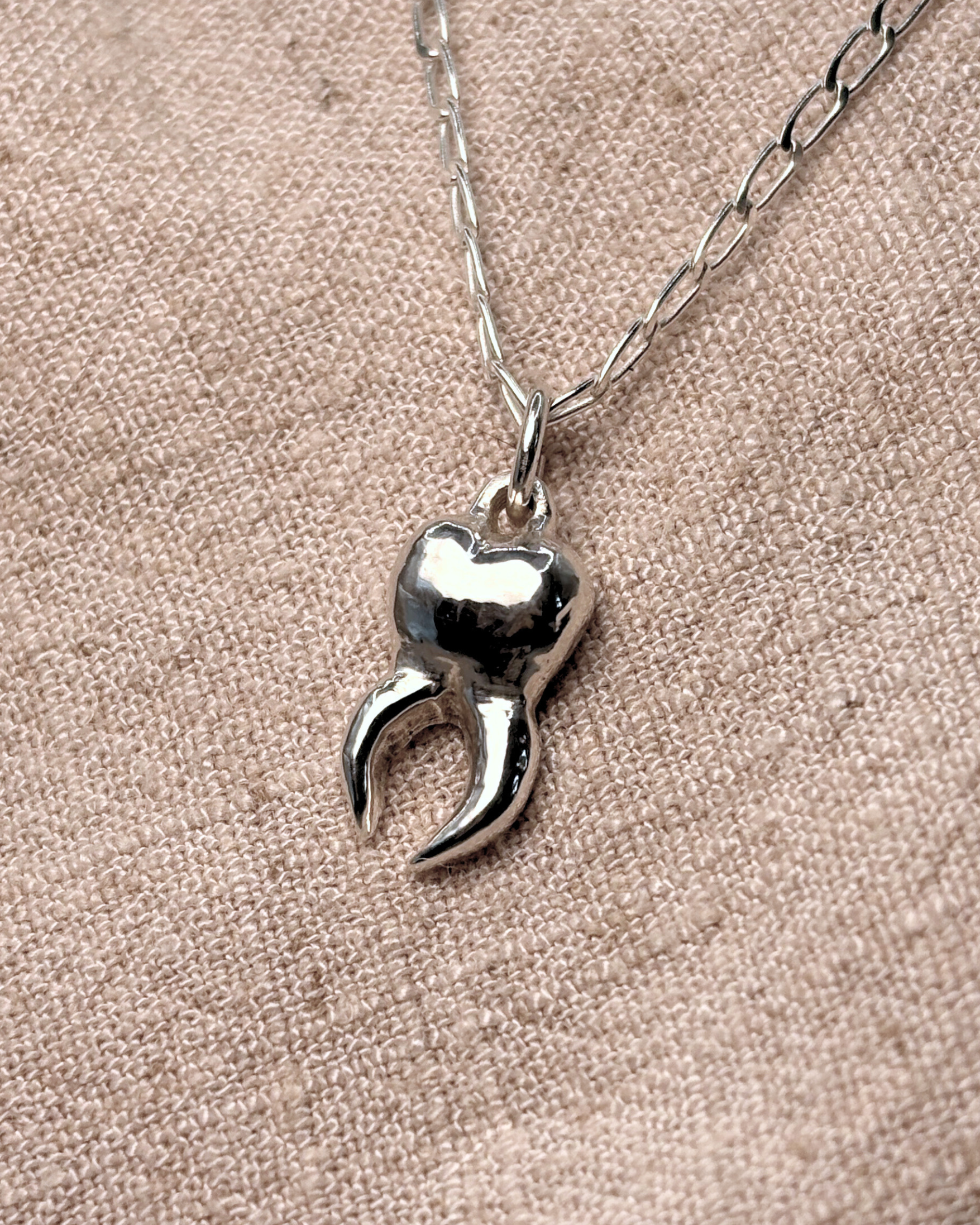 Sugar Tooth Sterling Silver Necklace