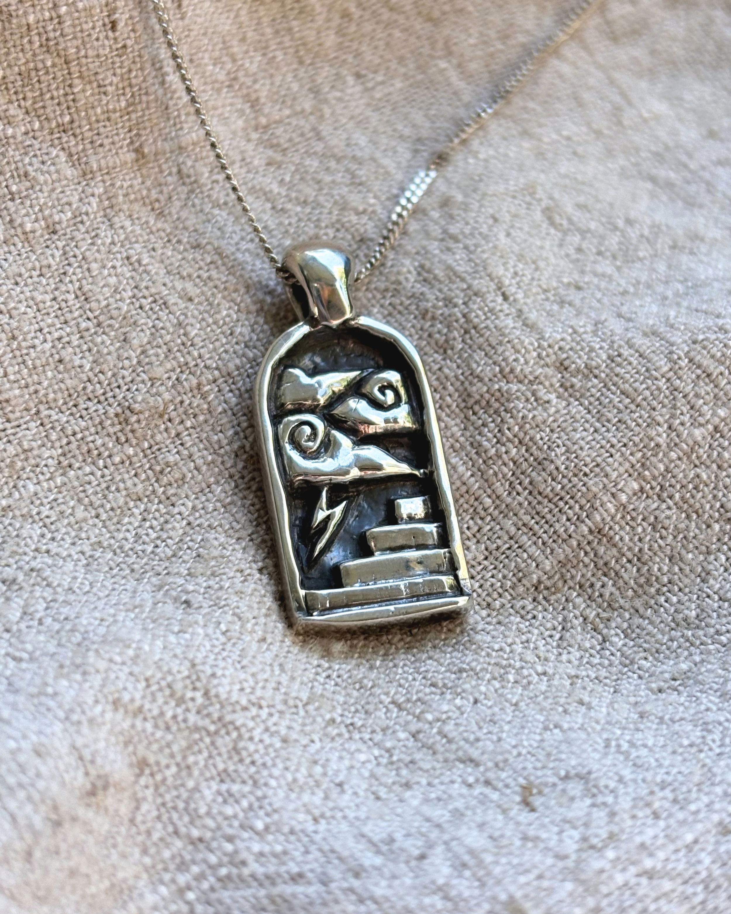 Stormy Portal Sterling Silver Necklace