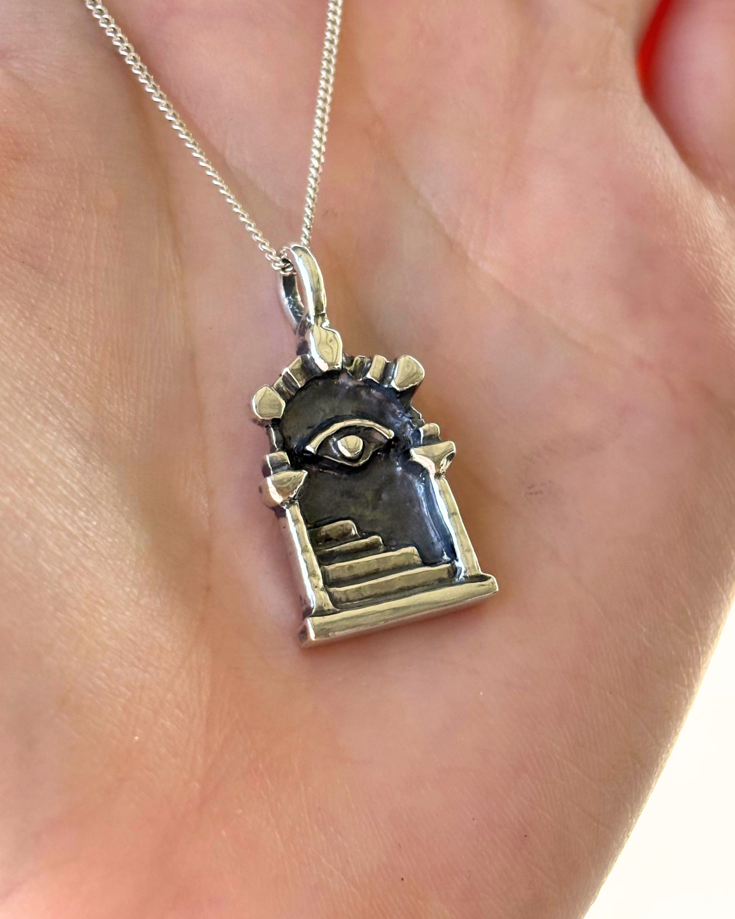 The All-Seeing Portal Sterling Silver Necklace