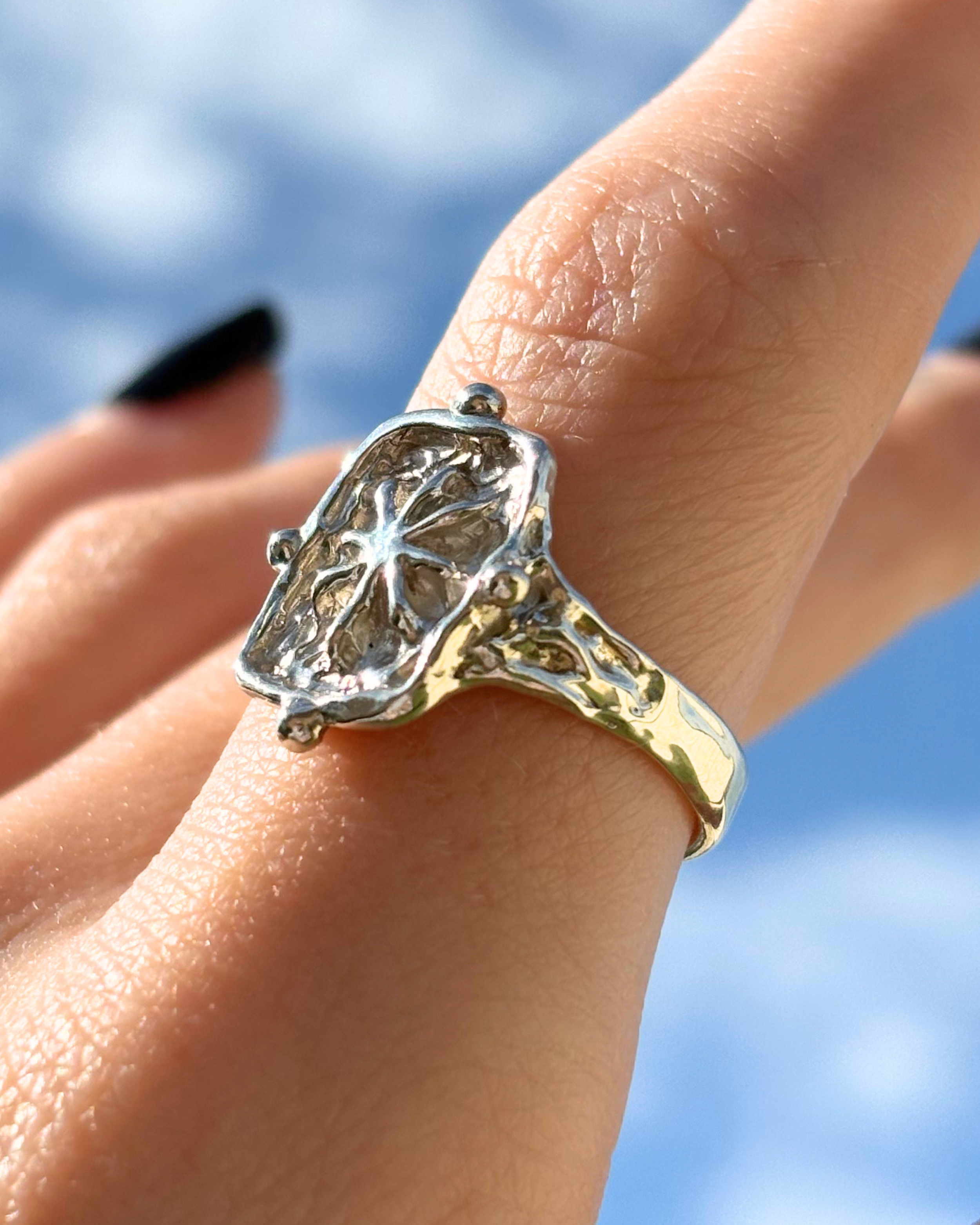 Aster Star Tarot Sterling Silver Ring (US 7)