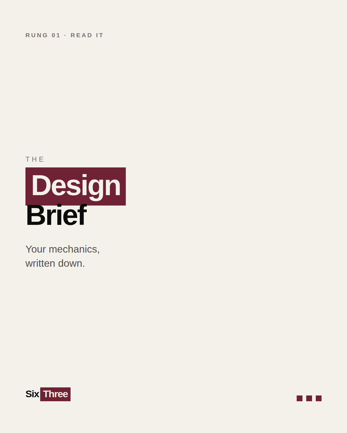 The Design Brief