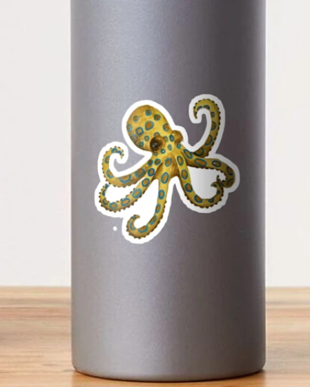 Blue Ringed Octopus Sticker