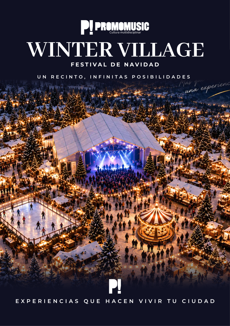 Imagen conceptual de Winter Village, festival de Navidad de PromoMusic España.