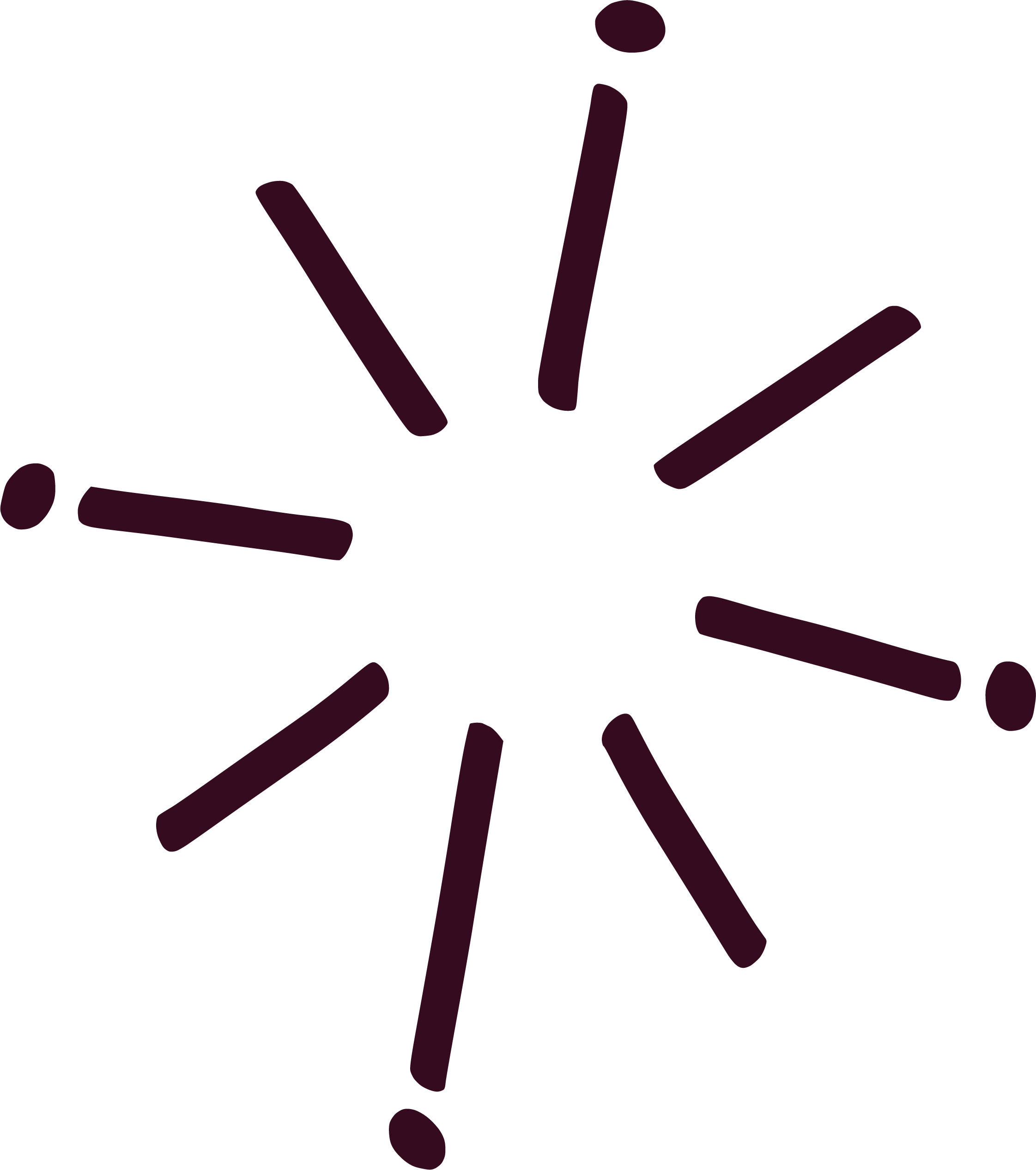Black background with scattered purple lines and dots, resembling a starburst pattern.