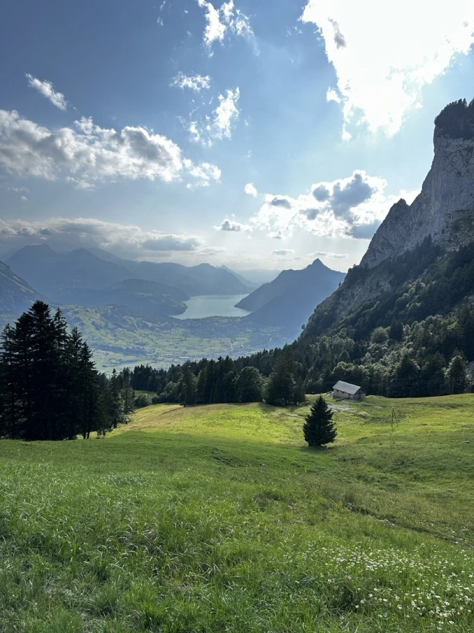 Peaceful mountain view in Rickenbach, Schwyz, Switzerland