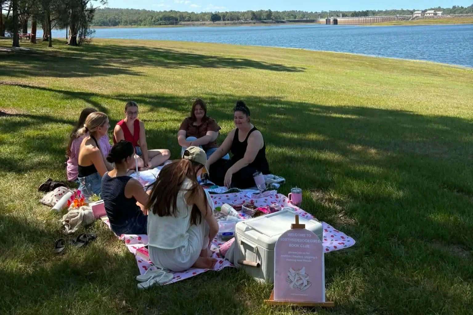 Our first ever book club having a picnic with our OG members.