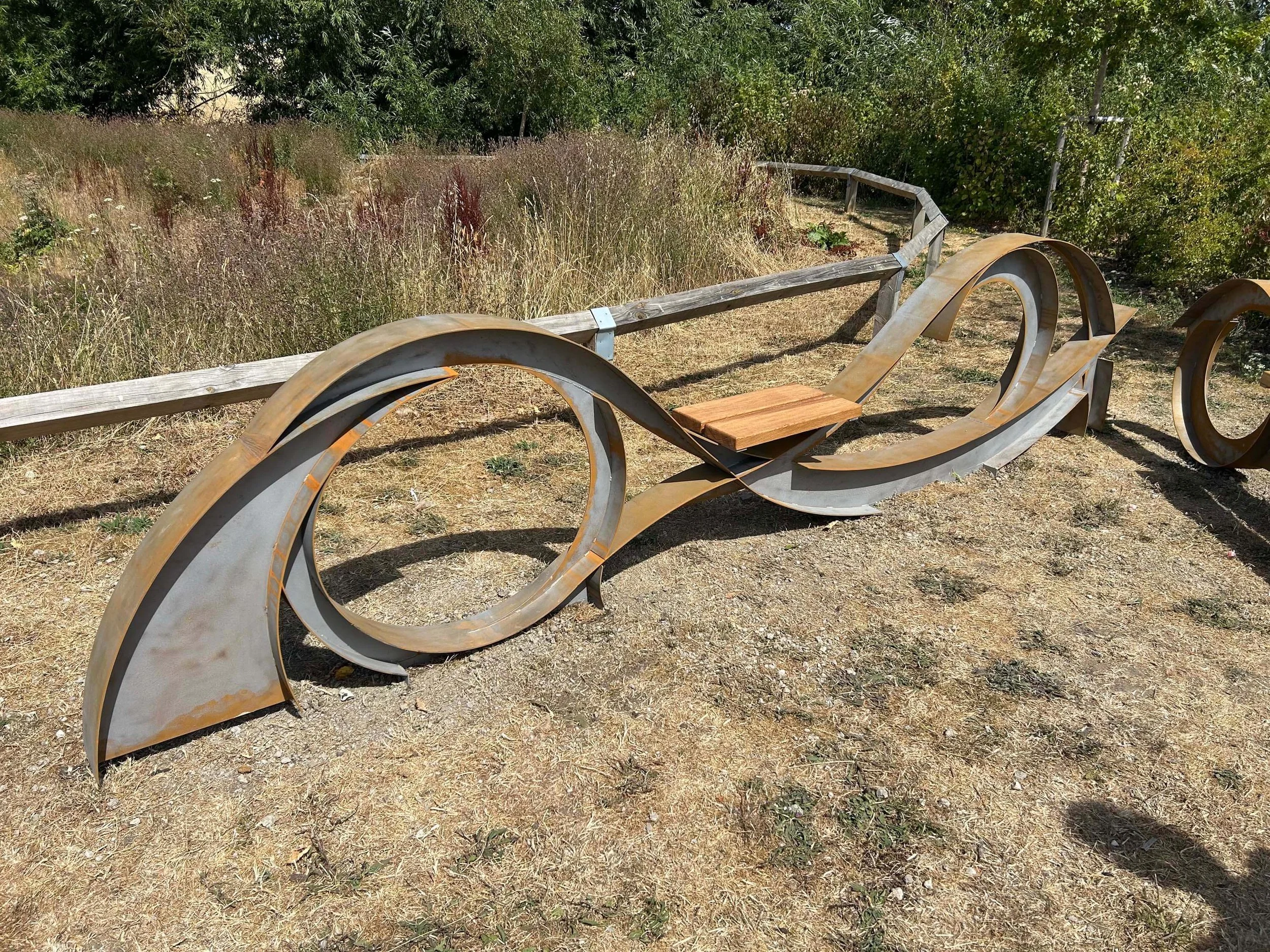 An image of an iron sculpture in Chinnor. 