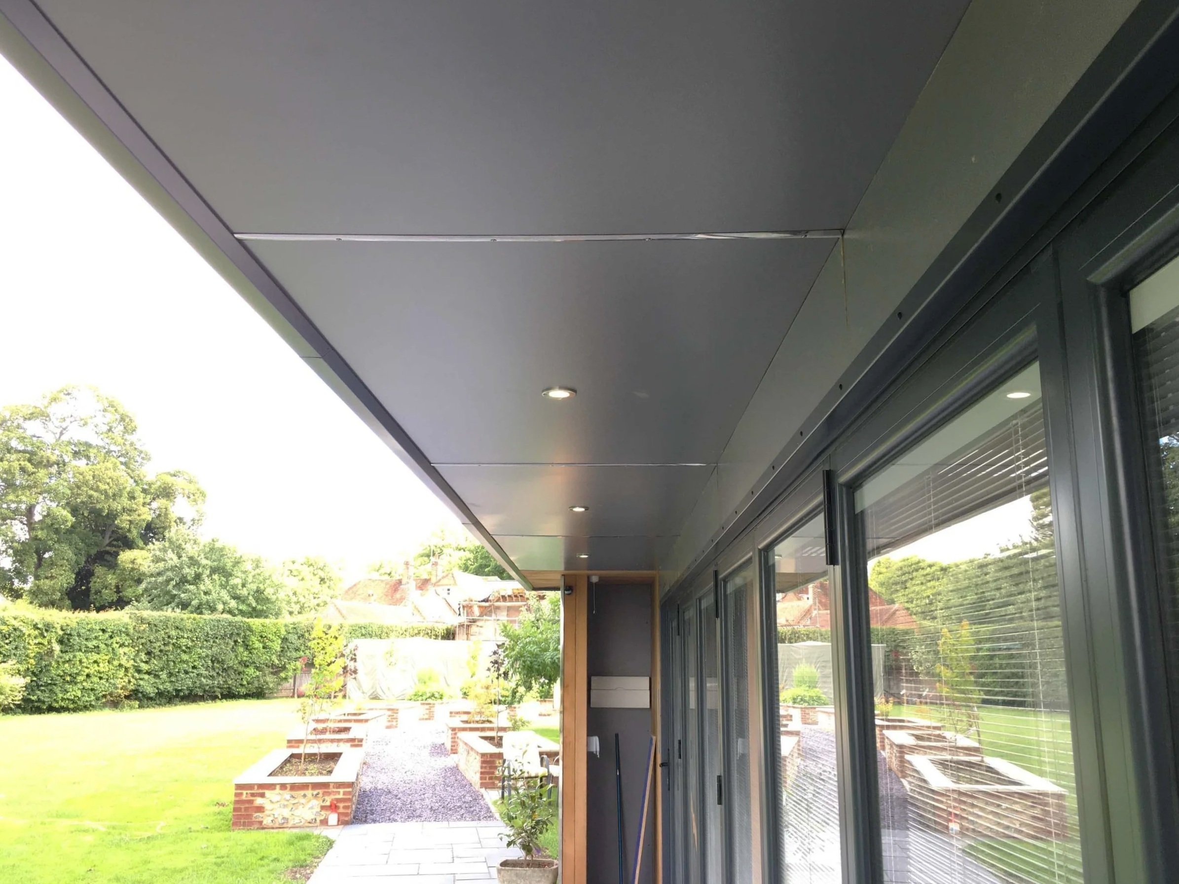 An image of an open plan summer house.
