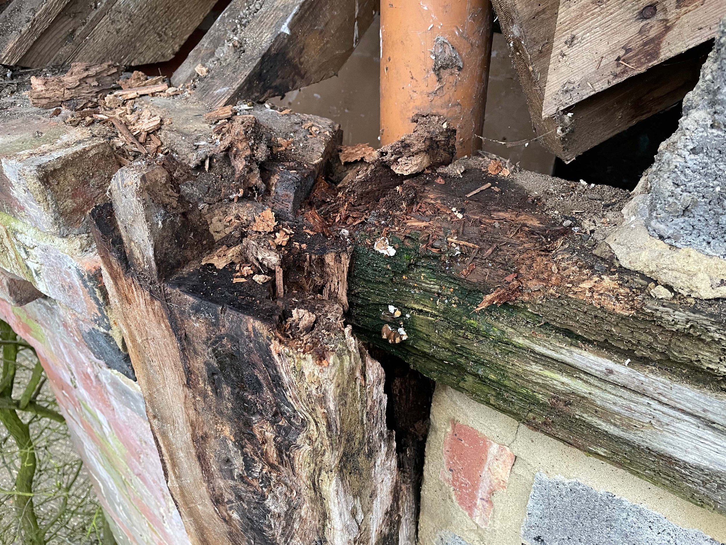 An image of a barn restoration. 