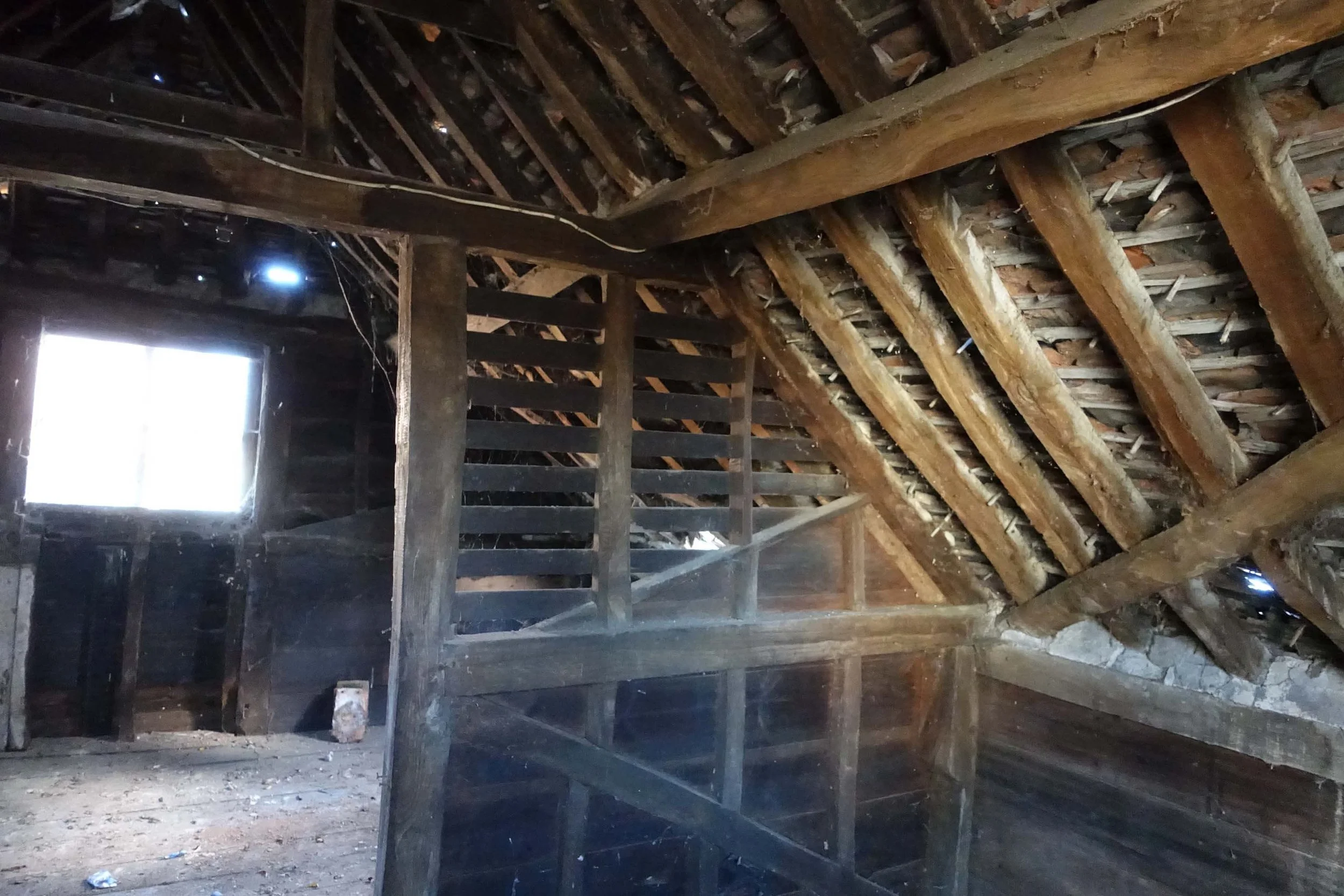 An image of a barn restoration. 