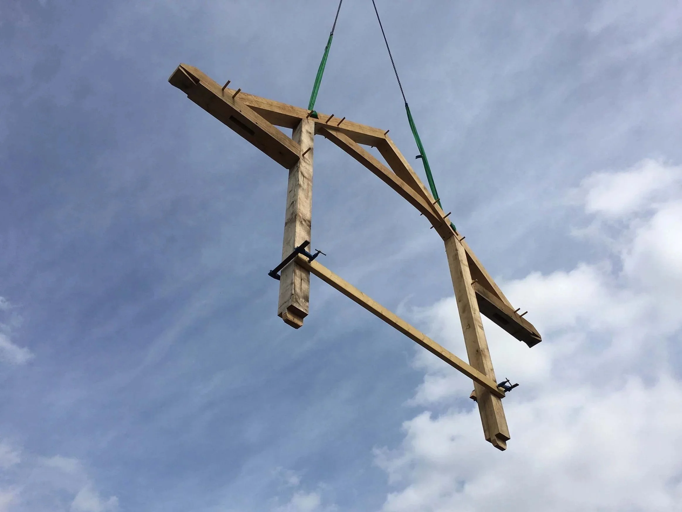 An image of a barn restoration. 