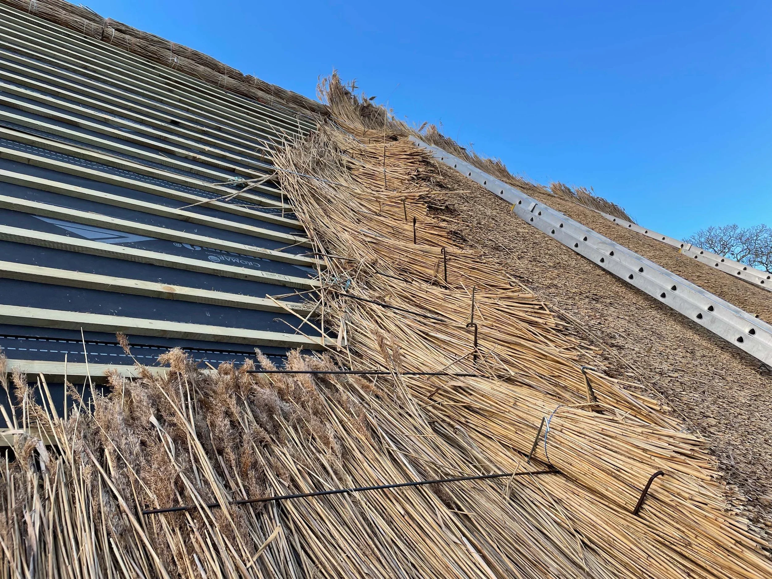 An image of a barn restoration. 