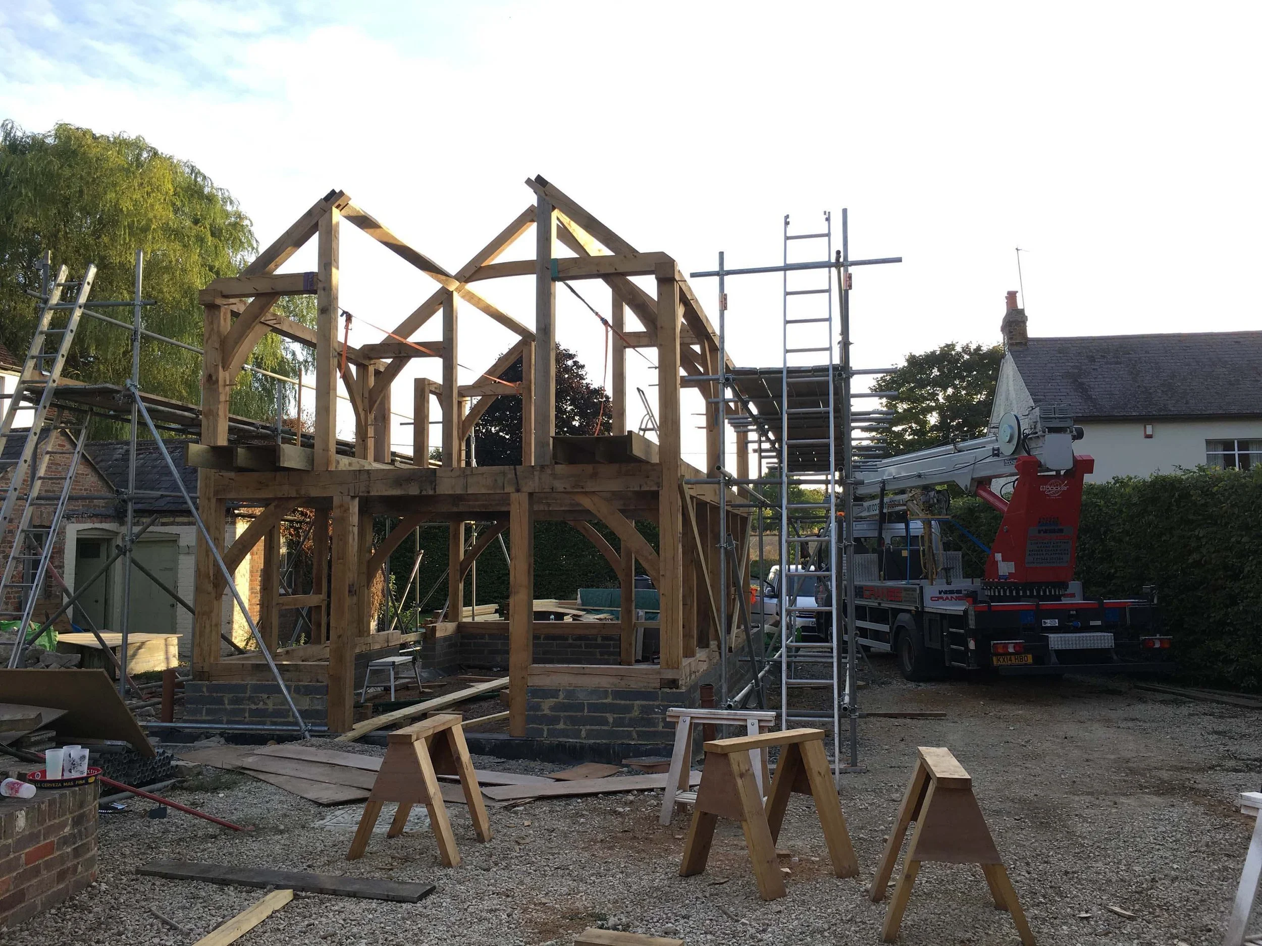 An image of a barn restoration. 