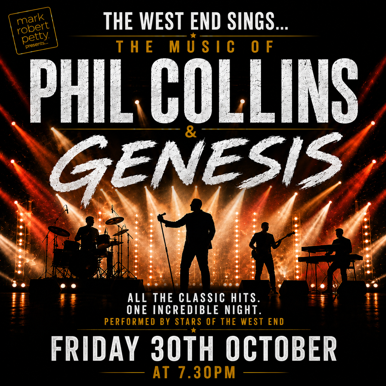 Phil Collins & Genesis concert at 400 Hall Theatre in Repton, Derbyshire