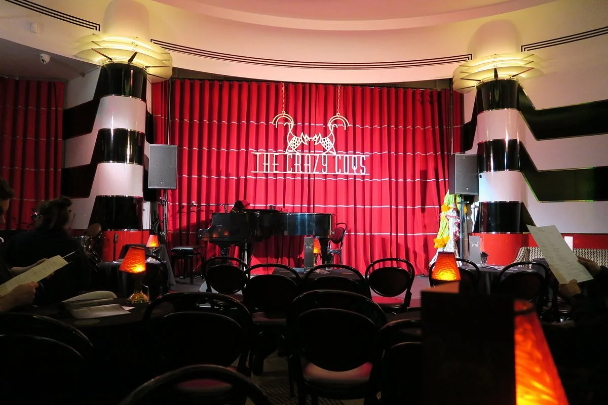 The Crazy Coqs interior at Brasserie Zedel
