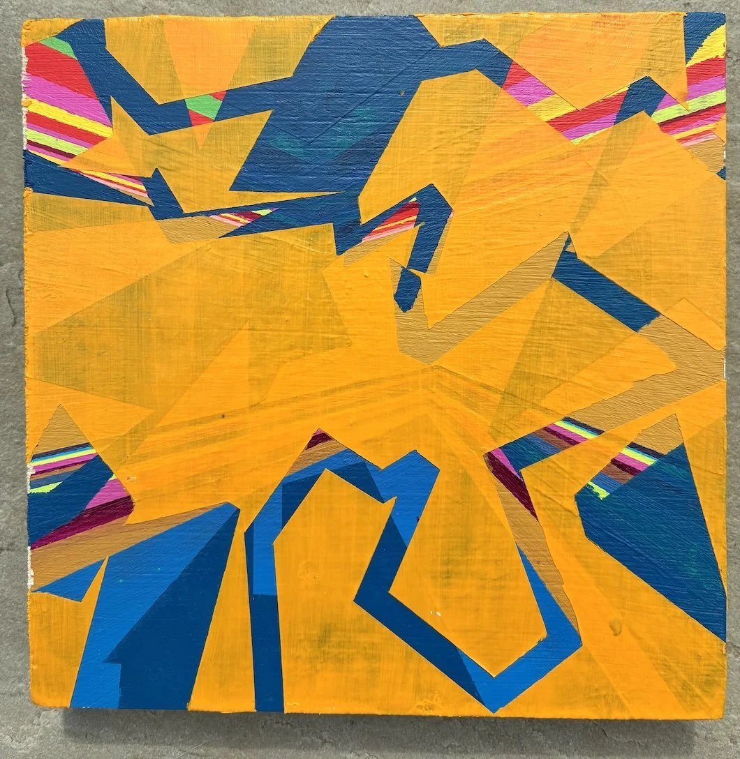 Untitled_P4_2026. Acrylic on birch ply 
15 x 15 cm