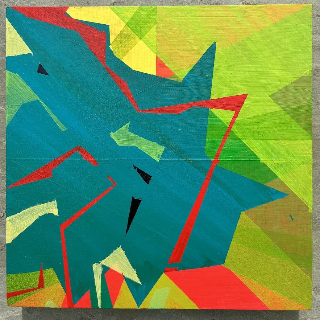 Untitled_P5_2026. Acrylic on birch                ply 15 x 15 cm