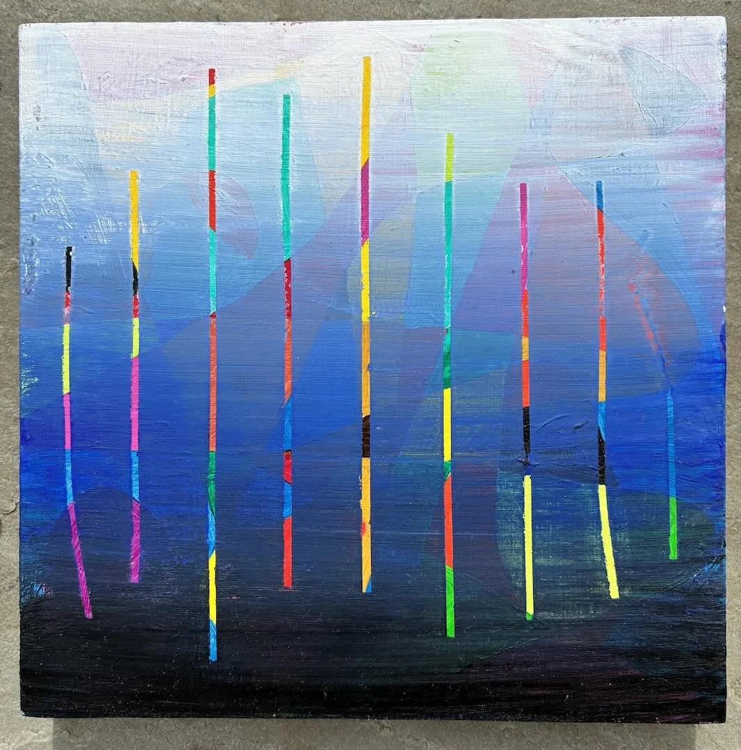Untitled_P2_2025. Acrylic on birch ply 
15 x 15 cm