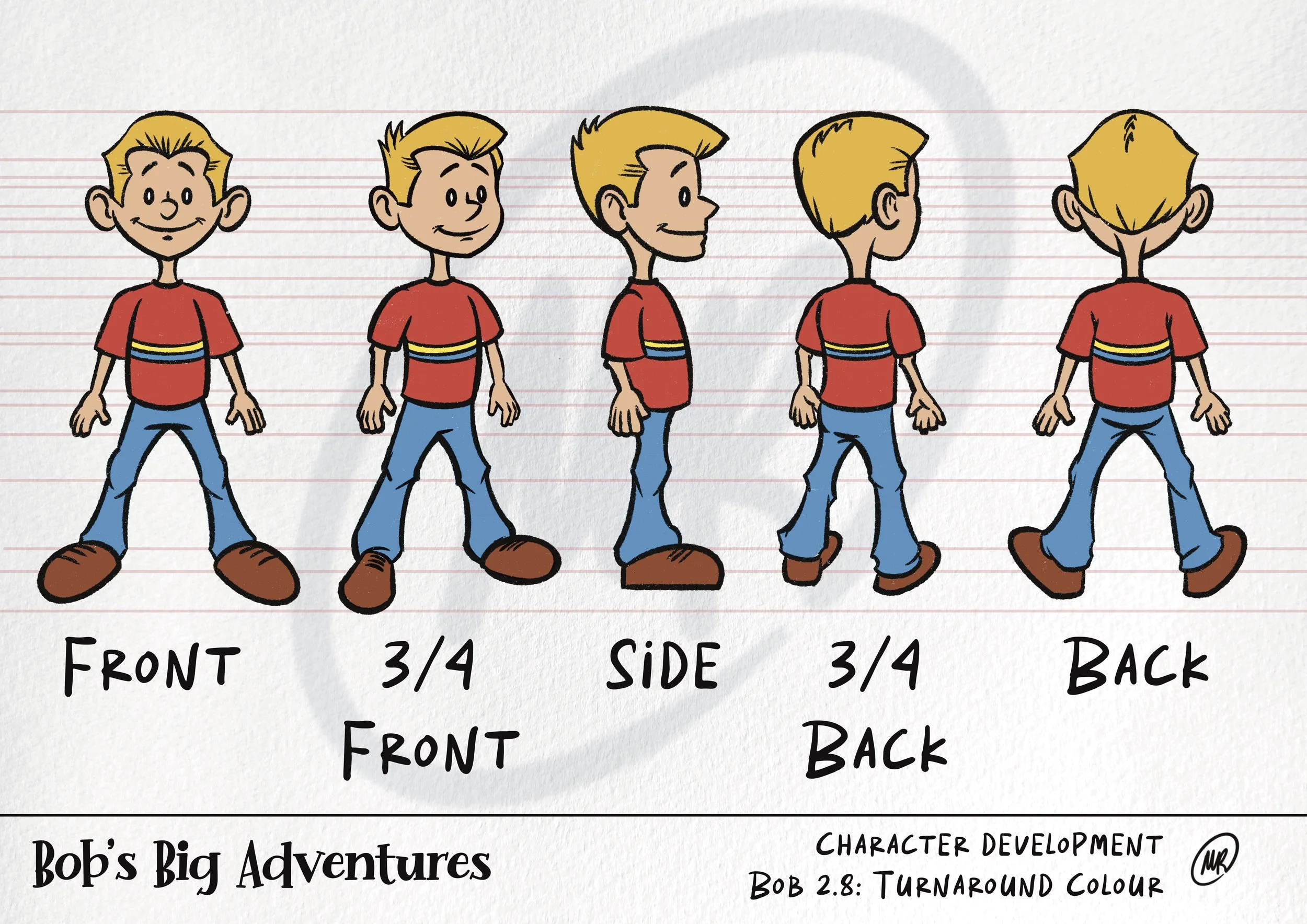 Bob character turn around