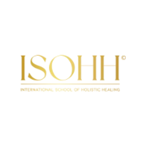 Gold-colored text reading "ISOHH" with smaller text underneath that says "Supernatural Wellness & Spirituality" on a black background.