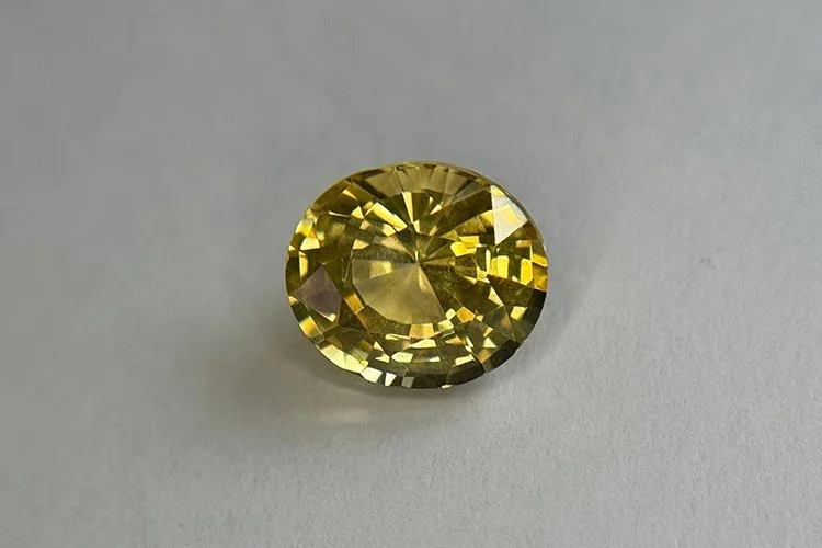 2.16 Ct. Unheated Vivid Yellow Sapphire