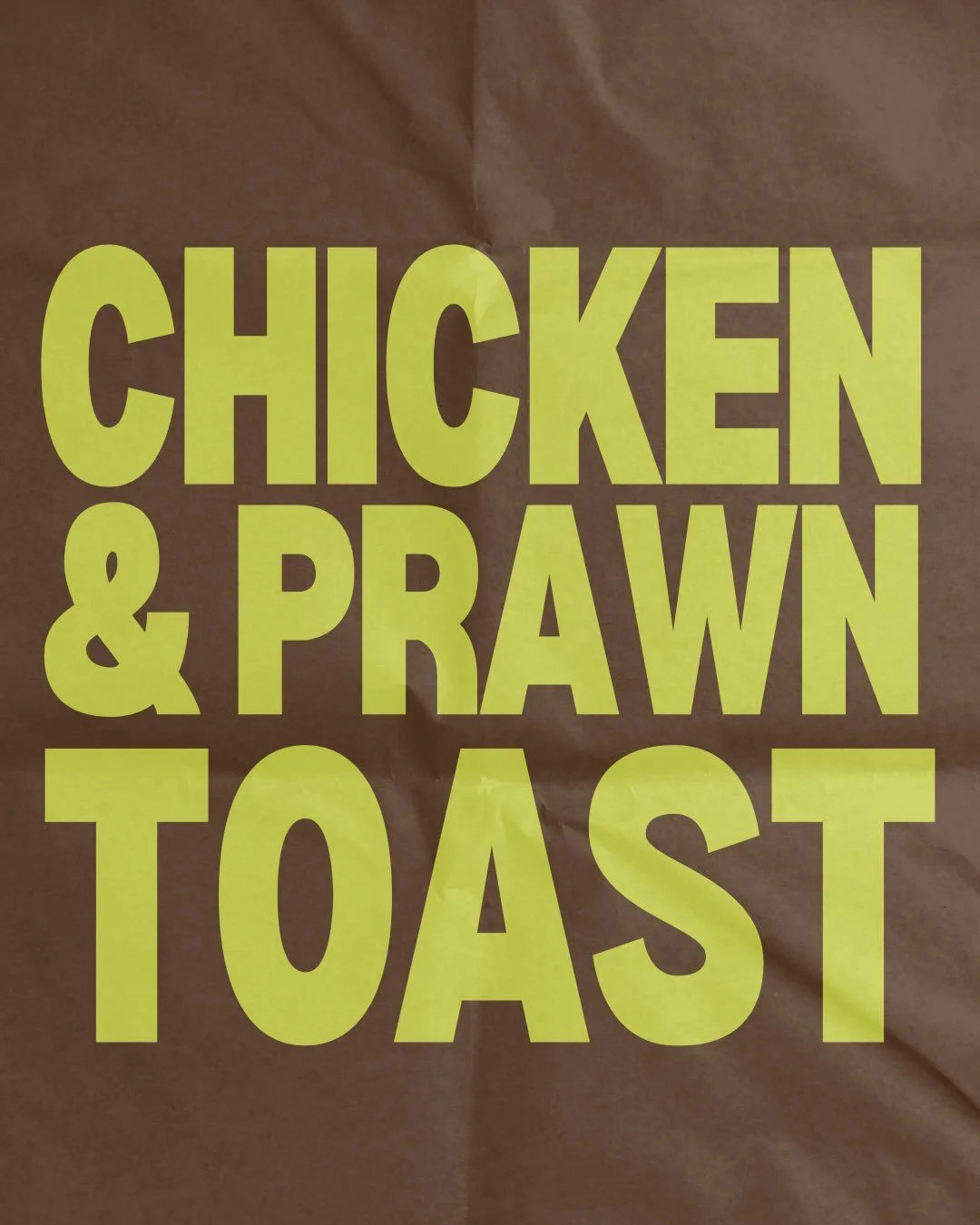 SAME SAME, BUT DIFFERENT! 

The toast is back 🦐🐓