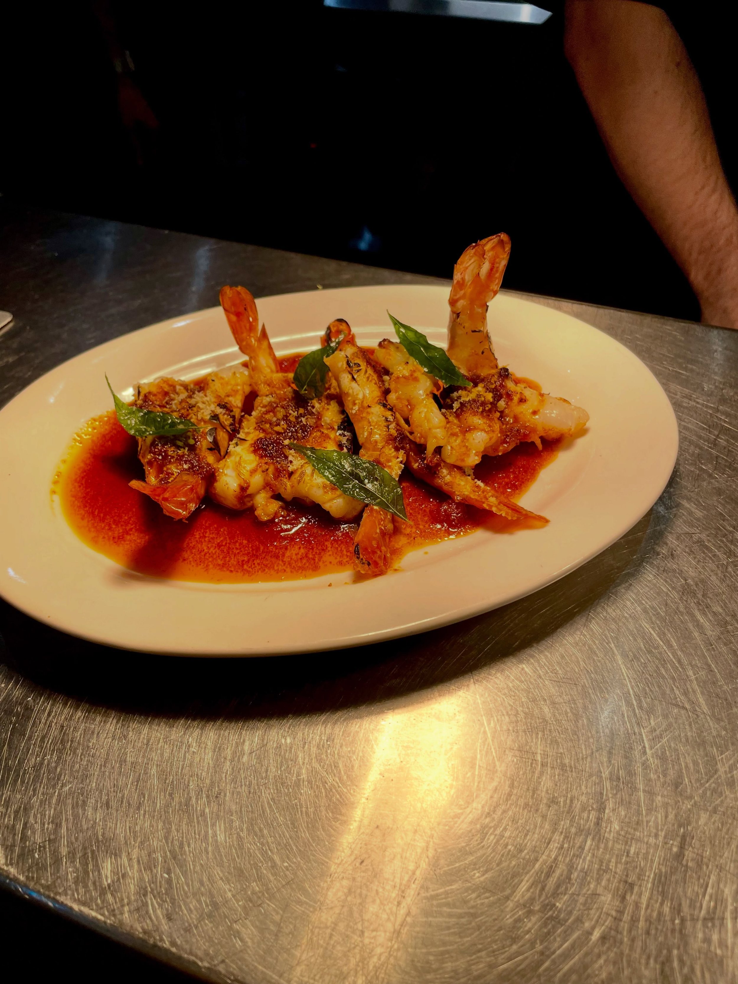 ON THE SPECIALS THIS WEEK 

Roasted tom yum butter tiger prawns with grated egg yolk and fried curry leaves 🦐🌱 

These sold out in the first hour of opening yesterday 😵&zwj;💫

Fried chicken, spiced chicken salt, padrons and a killer yuzu and gree