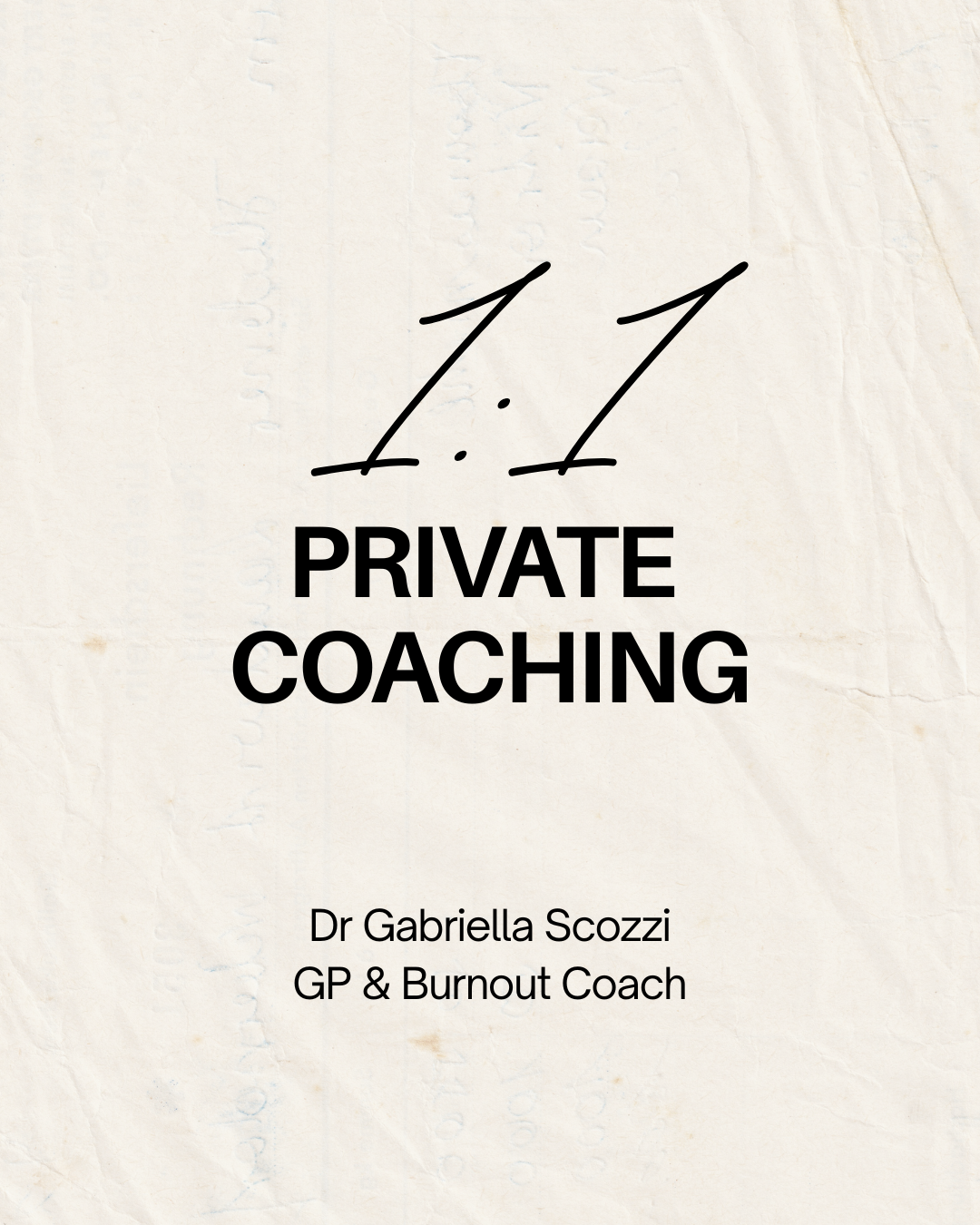 Private 1:1 coaching, 3, 6 or 12 month packages