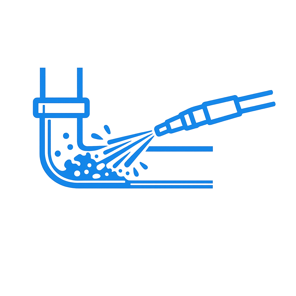 Diagram of a water filtration system showing water entering a tank, being filtered through a device, and clean water exiting.
