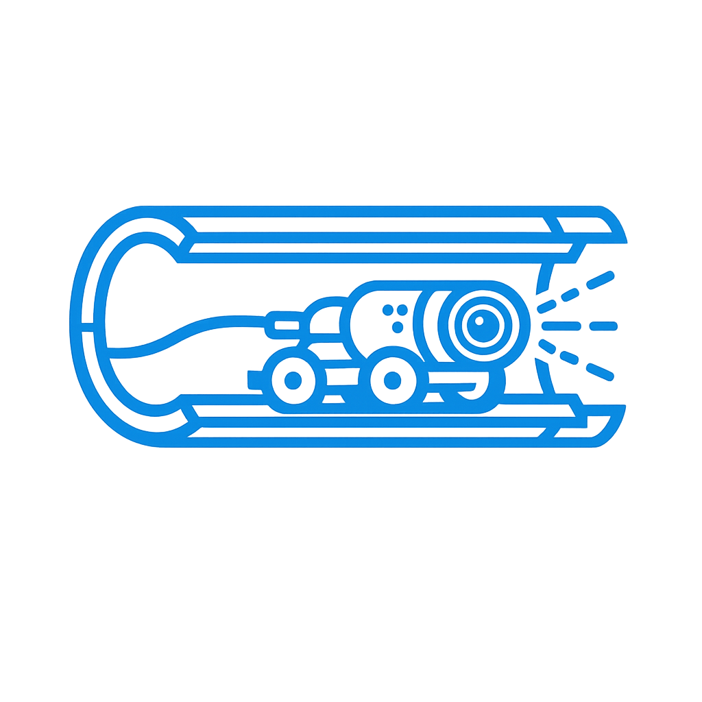 Digital illustration of a missile or torpedo moving through a tube, with a blue glow and motion lines indicating movement.