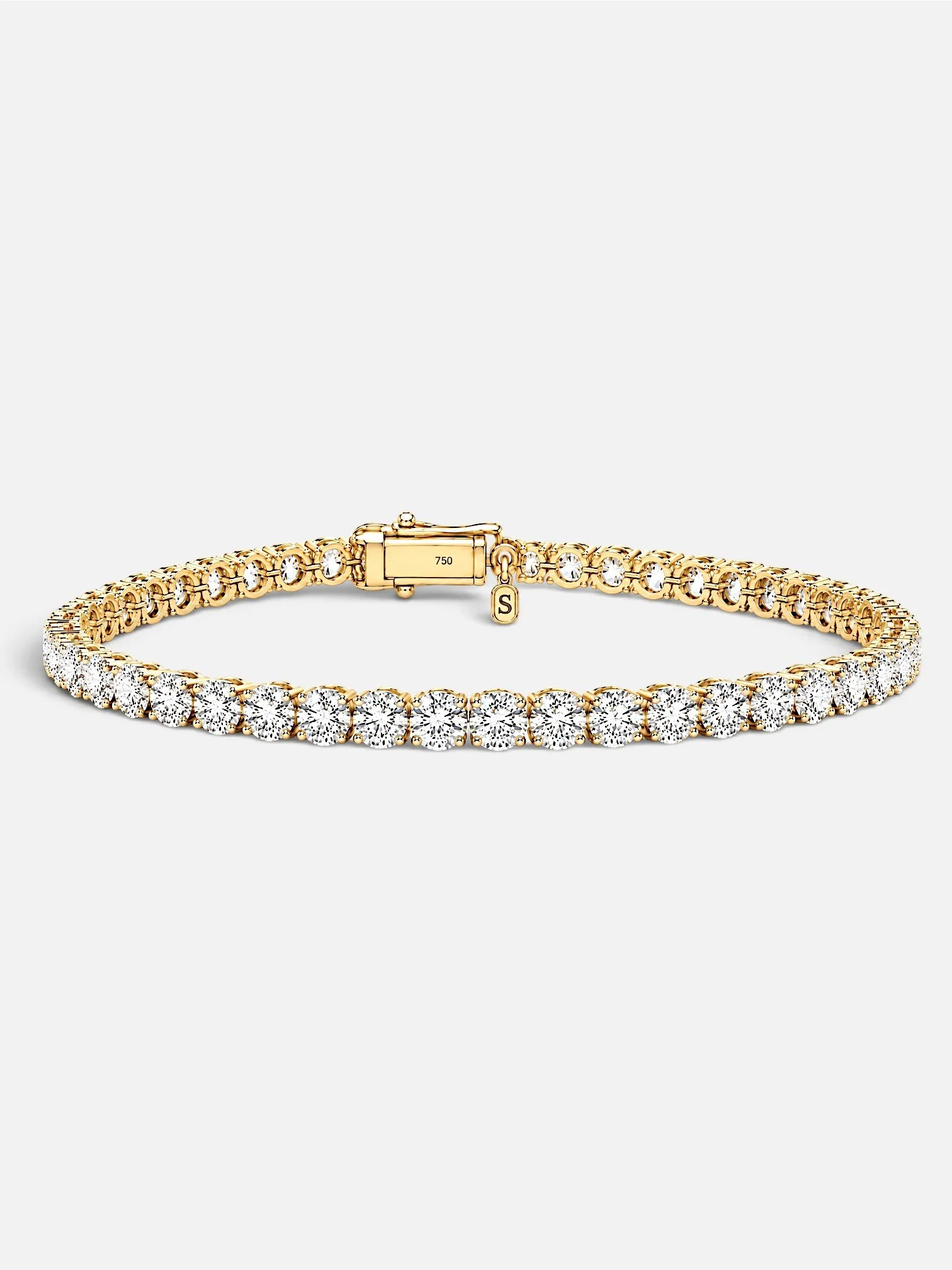Diamond Tennis Bracelet in 18ct Yellow Gold