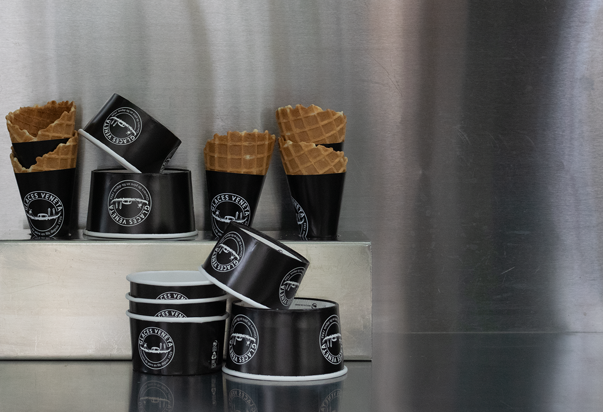 Cornets de glace.