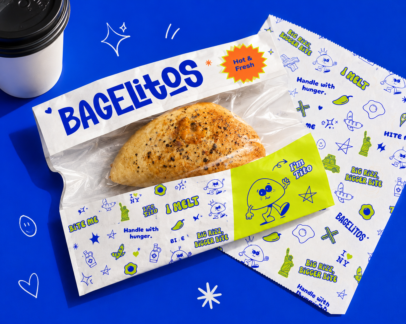 Branding & Package Design  •
Bagelitos • Creative Direction + Design 