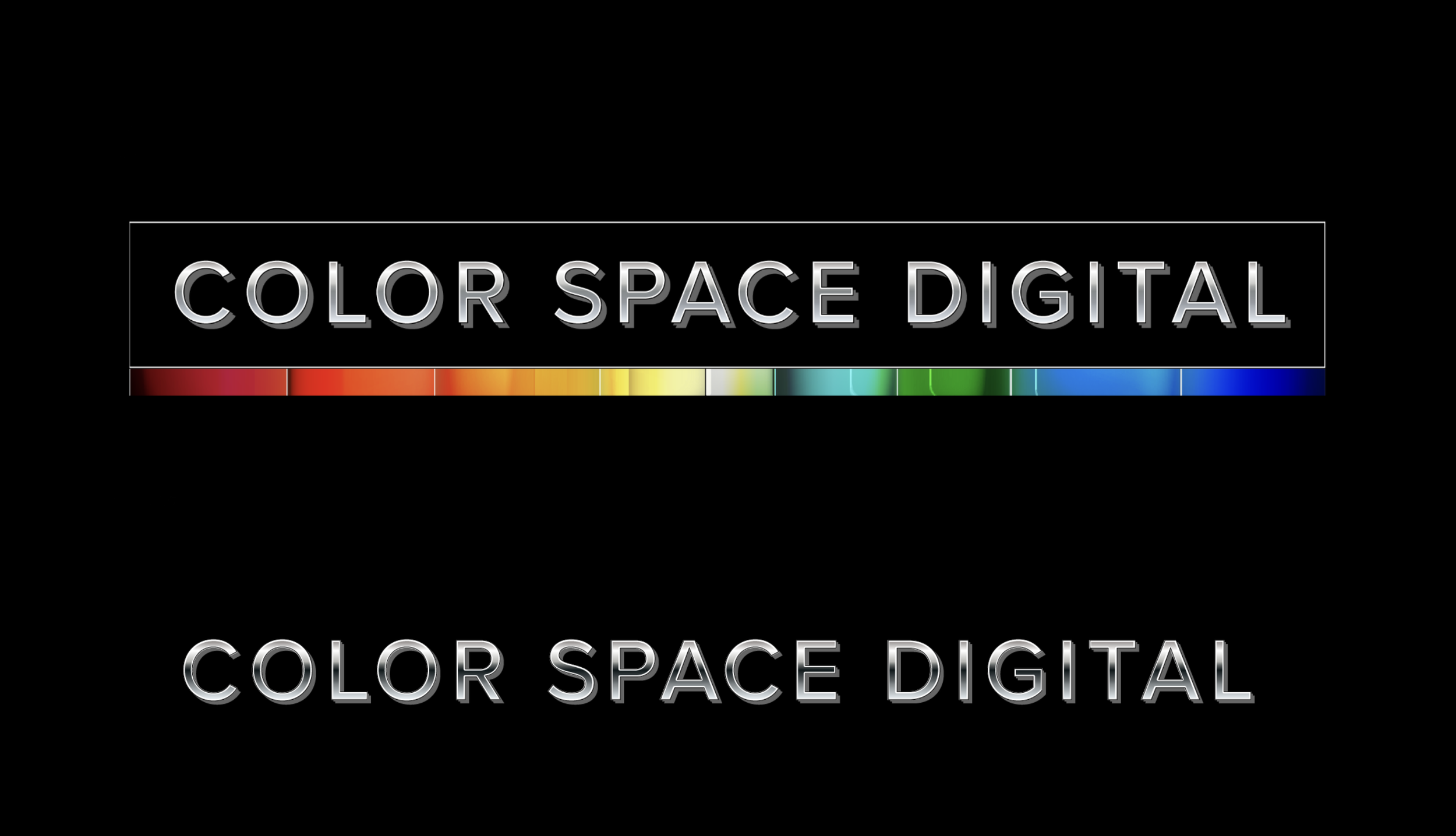 Logo with the text 'Color Space Digital' and a color gradient bar underneath.