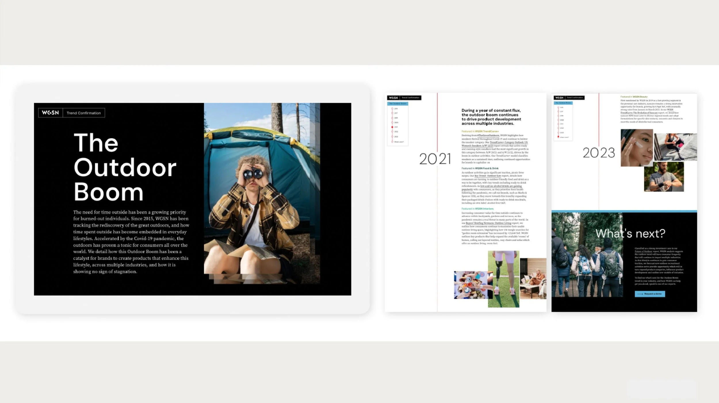 Interactive Digital Report •
WGSN • Creative Direction + Design
