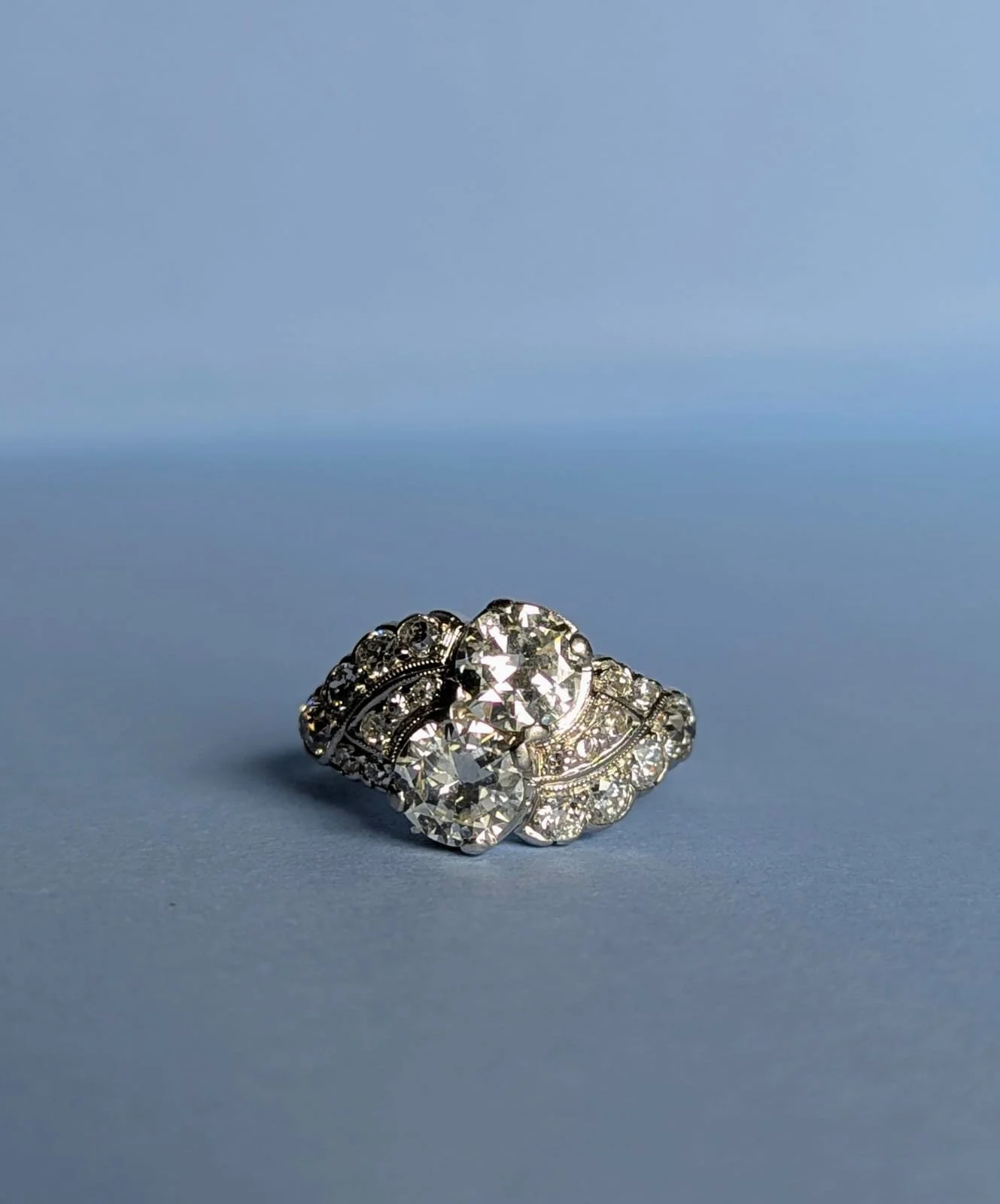 An Art Deco Platinum and Diamond Ring, Circa 1935