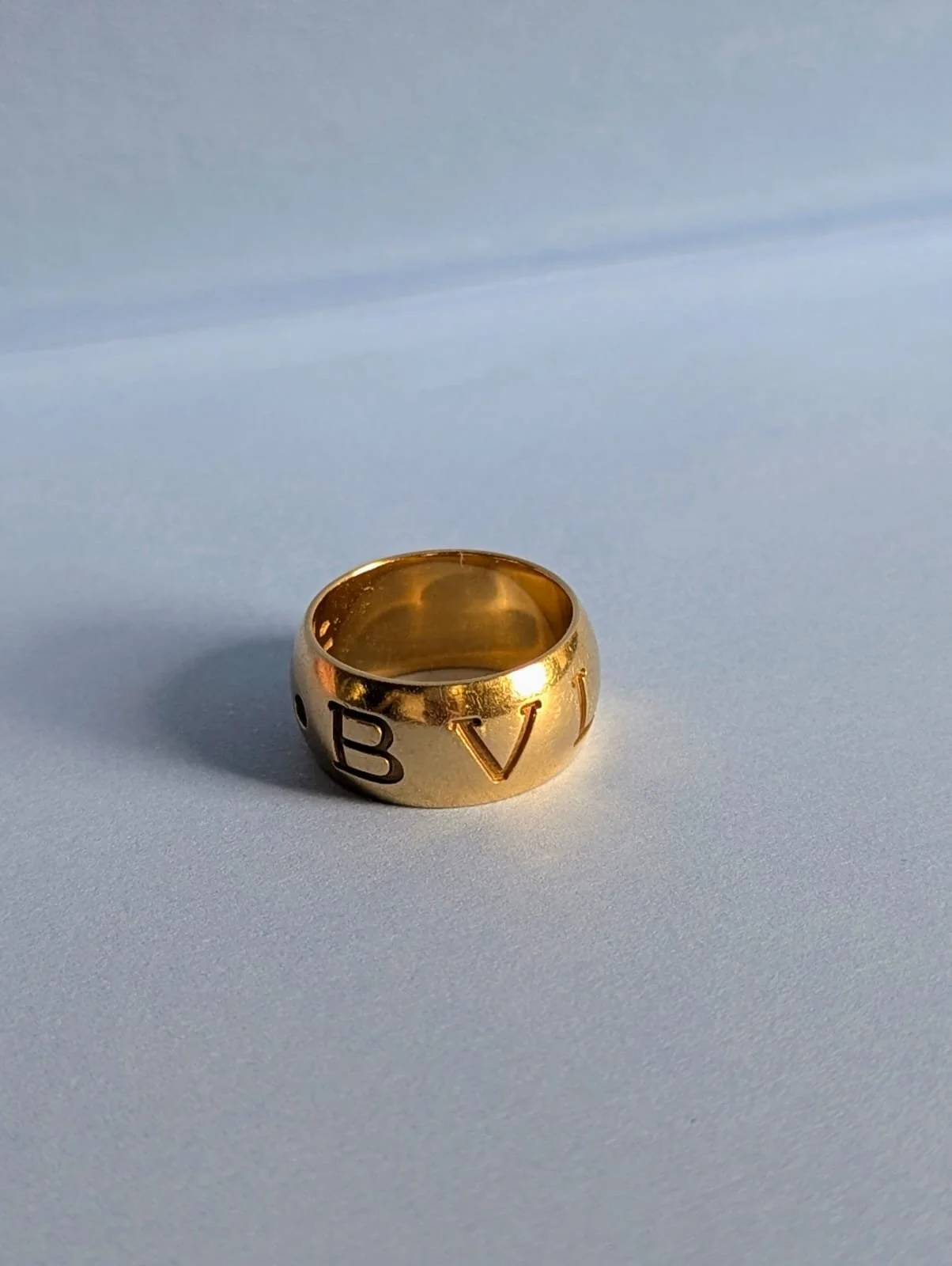 Bvlgari: An 18k Gold 'Monologo' Band, Circa 1990