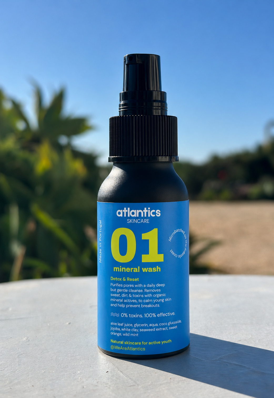 Organic mineral cleanser for teen skin