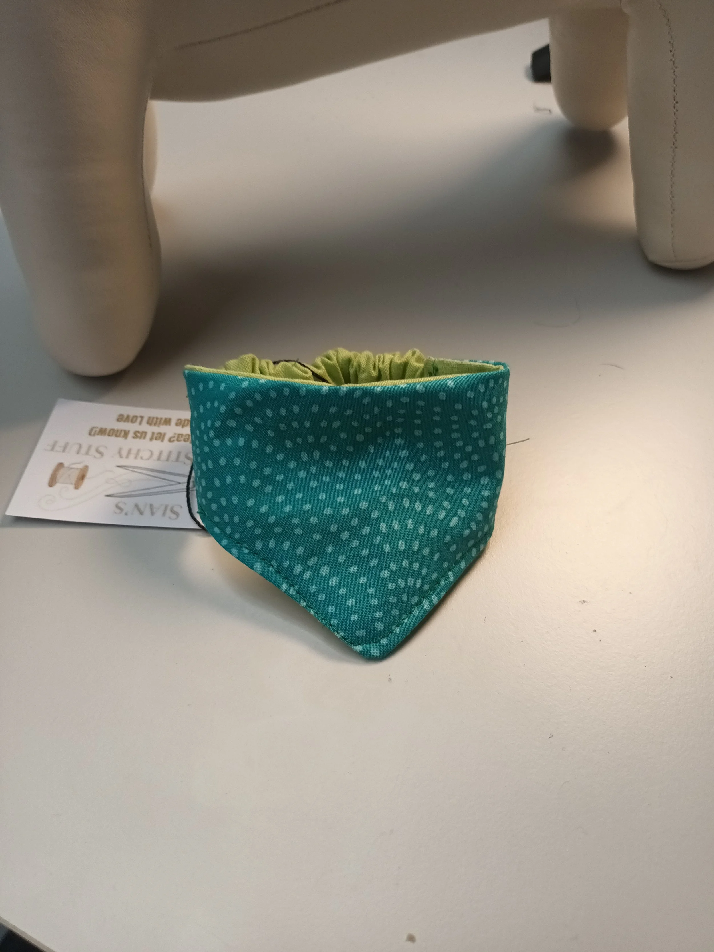 Green spot and green bandana