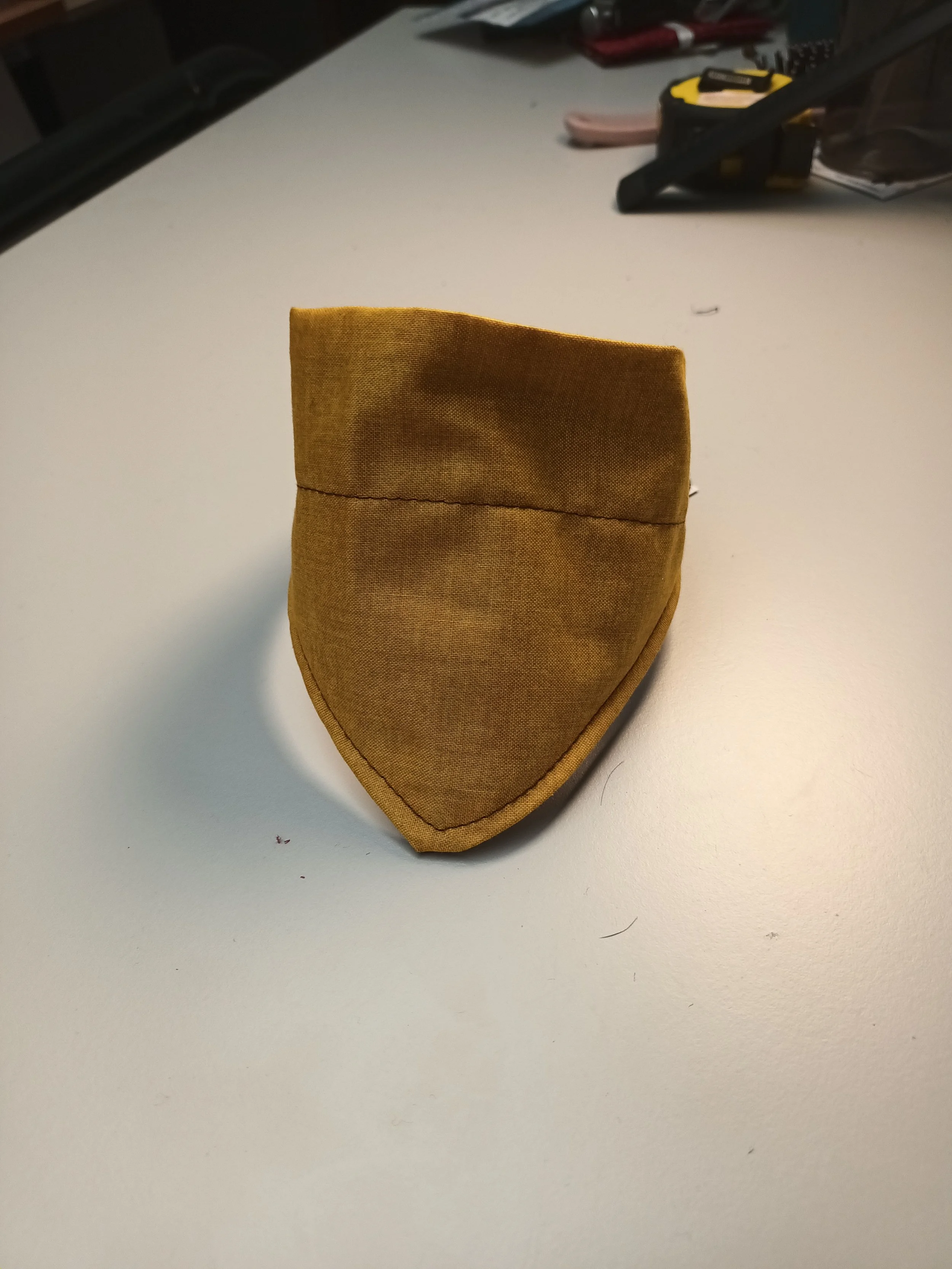 Yellow and brown bandana